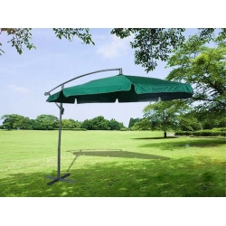 Duży zielony parasol ogrodowy składany 350 cm
